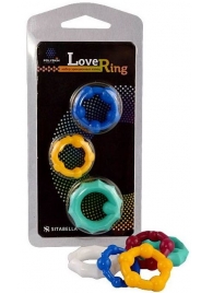 Набор из 3 цветных эрекционных колец Love Ring - Sitabella - в Йошкар-Оле купить с доставкой