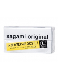 Презервативы Sagami Original 0.02 L-size увеличенного размера - 10 шт. - Sagami - купить с доставкой в Йошкар-Оле