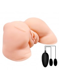 Телесная вибровагина Julie с 2 рабочими отверстиями - Baile - в Йошкар-Оле купить с доставкой