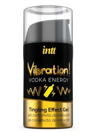 Жидкий интимный гель с эффектом вибрации Vibration! Vodka Energy - 15 мл. - INTT - купить с доставкой в Йошкар-Оле