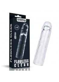 Прозрачная насадка-удлинитель Flawless Clear Penis Sleeve Add 2 - 19 см. - Lovetoy - в Йошкар-Оле купить с доставкой