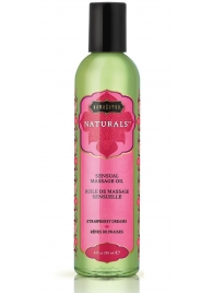Массажное масло Naturals Strawberry Dreams с ароматом клубники - 236 мл. - Kama Sutra - купить с доставкой в Йошкар-Оле