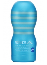 Мастурбатор с охлаждающей смазкой TENGA Original Vacuum Cup Cool - Tenga - в Йошкар-Оле купить с доставкой