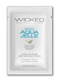 Гель-лубрикант Simply Aqua Jelle - 3 мл. - Wicked - купить с доставкой в Йошкар-Оле