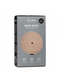 Пеньковая веревка для связывания Hemp Rope - 5 м. - Easy toys - купить с доставкой в Йошкар-Оле