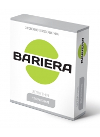 Ультратонкие презервативы Bariera Ultra Thin - 3 шт. - Bariera - купить с доставкой в Йошкар-Оле