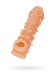 Телесная закрытая насадка с пупырышками Cock Sleeve Size S - 13,8 см. - KOKOS - в Йошкар-Оле купить с доставкой