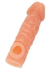 Телесная закрытая насадка с шершавой головкой Cock Sleeve Size S - 13,8 см. - KOKOS - в Йошкар-Оле купить с доставкой