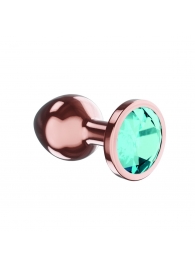 Пробка цвета розового золота с малиновым кристаллом Diamond Topaz Shine L - 8,3 см. - Lola Games - купить с доставкой в Йошкар-Оле