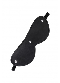 Черная кожаная маска Anonymo с мягким подкладом - ToyFa - купить с доставкой в Йошкар-Оле