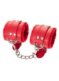 Красные наручники Anonymo из искусственной кожи - ToyFa - купить с доставкой в Йошкар-Оле