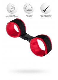 Красно-черные велюровые оковы Anonymo - ToyFa - купить с доставкой в Йошкар-Оле