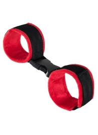 Красно-черные велюровые оковы Anonymo - ToyFa - купить с доставкой в Йошкар-Оле