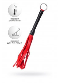 Красно-черный флоггер Anonymo - 28 см. - ToyFa - купить с доставкой в Йошкар-Оле