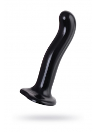 Черный стимулятор для пар P G-Spot Dildo Size M - 18 см. - Strap-on-me - в Йошкар-Оле купить с доставкой