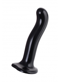 Черный стимулятор для пар P G-Spot Dildo Size M - 18 см. - Strap-on-me - в Йошкар-Оле купить с доставкой