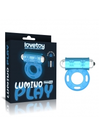 Голубое, светящееся в темноте эрекционное виброкольцо Lumino Play Vibrating Penis Ring - Lovetoy - в Йошкар-Оле купить с доставкой