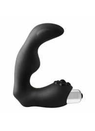 Черный вибромассажер простаты FantASStic Vibrating Prostate Massager - 11,3 см. - Dream Toys - в Йошкар-Оле купить с доставкой