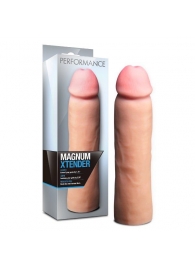 Телесная фаллическая насадка на пенис Magnum Xtender - 23 см. - Blush Novelties - в Йошкар-Оле купить с доставкой
