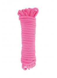 Розовая веревка для связывания Sweet Caress Rope - 10 метров - Sweet Caress - купить с доставкой в Йошкар-Оле