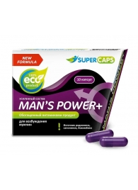 Возбуждающее средство для мужчин Mans Power plus - 10 капсул (0,35 гр.) +1 в подарок - SuperCaps - купить с доставкой в Йошкар-Оле