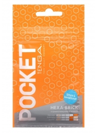 Карманный мастурбатор HEXA-BRICK - Tenga - в Йошкар-Оле купить с доставкой