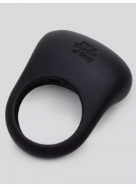 Черное эрекционное виброкольцо Sensation Rechargeable Vibrating Love Ring - Fifty Shades of Grey - в Йошкар-Оле купить с доставкой