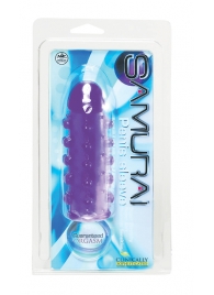 Закрытая фиолетовая насадка с пупырышками SAMURAI PENIS SLEEVE PURPLE - 14,5 см. - NMC - в Йошкар-Оле купить с доставкой