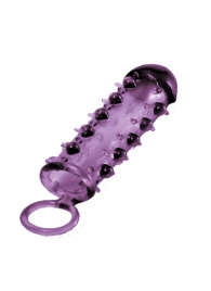 Закрытая фиолетовая насадка с пупырышками SAMURAI PENIS SLEEVE PURPLE - 14,5 см. - NMC - в Йошкар-Оле купить с доставкой