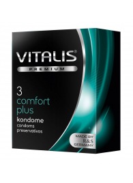 Контурные презервативы VITALIS PREMIUM comfort plus - 3 шт. - Vitalis - купить с доставкой в Йошкар-Оле