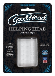 Прозрачный мастурбатор HELPING HEAD - Doc Johnson - в Йошкар-Оле купить с доставкой