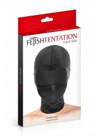 Сплошная маска-шлем с имитацией повязки для глаз - Fetish Tentation - купить с доставкой в Йошкар-Оле