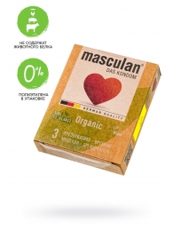 Экологически чистые презервативы Masculan Organic - 3 шт. - Masculan - купить с доставкой в Йошкар-Оле