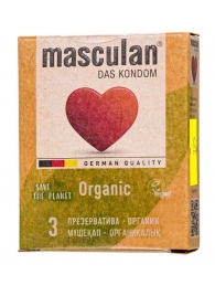 Экологически чистые презервативы Masculan Organic - 3 шт. - Masculan - купить с доставкой в Йошкар-Оле