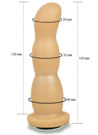 Телесная рельефная насадка Harness - 15,9 см. - LOVETOY (А-Полимер) - купить с доставкой в Йошкар-Оле