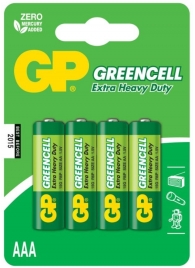 Батарейки солевые GP GreenCell AAA/R03G - 4 шт. - Элементы питания - купить с доставкой в Йошкар-Оле