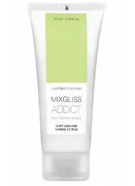 Смазка на водной основе Mixgliss Addict с ароматом цитруса - 70 мл. - Mixgliss - купить с доставкой в Йошкар-Оле
