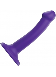 Фиолетовый фаллоимитатор-насадка Strap-On-Me Dildo Dual Density size S - 17 см. - Strap-on-me - купить с доставкой в Йошкар-Оле