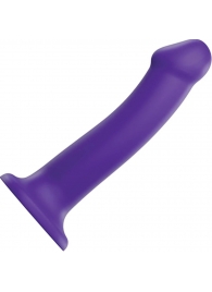 Фиолетовый фаллоимитатор-насадка Strap-On-Me Dildo Dual Density size L - 19 см. - Strap-on-me - купить с доставкой в Йошкар-Оле