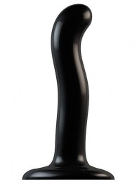 Черный фаллоимитатор-насадка Strap-On-Me P G spot Dildo size S - 16,4 см. - Strap-on-me - купить с доставкой в Йошкар-Оле