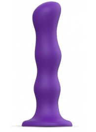 Фиолетовая насадка Strap-On-Me Dildo Geisha Balls size M - Strap-on-me - купить с доставкой в Йошкар-Оле