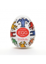 Мастурбатор-яйцо Keith Haring EGG DANCE - Tenga - в Йошкар-Оле купить с доставкой