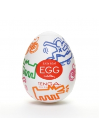 Мастурбатор-яйцо Keith Haring EGG STREET - Tenga - в Йошкар-Оле купить с доставкой