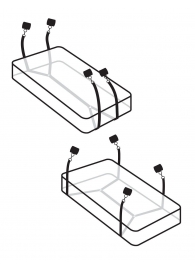 Фиксаторы для кровати WRAPAROUND MATTRESS RESTRAIN - Pipedream - купить с доставкой в Йошкар-Оле