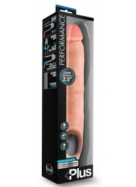 Телесная насадка-удлинитель 11.5 Inch Silicone Cock Sheath Penis Extender - 29,2 см. - Blush Novelties - в Йошкар-Оле купить с доставкой