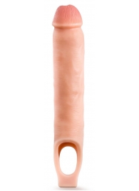 Телесная насадка-удлинитель 11.5 Inch Silicone Cock Sheath Penis Extender - 29,2 см. - Blush Novelties - в Йошкар-Оле купить с доставкой