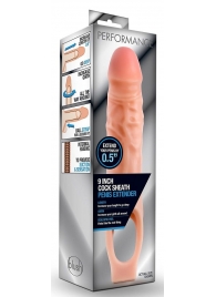 Телесная насадка на пенис 9 Inch Cock Sheath Extender - 22,2 см. - Blush Novelties - в Йошкар-Оле купить с доставкой