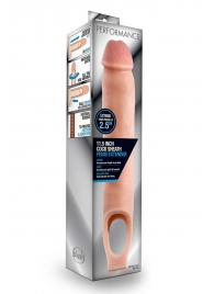 Телесная насадка на пенис 11.5 Inch Cock Sheath Penis Extender - 29,2 см. - Blush Novelties - в Йошкар-Оле купить с доставкой