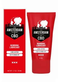 Пролонгирующий лубрикант Numbing CBD from Amsterdam - 50 мл. - Shots Media BV - купить с доставкой в Йошкар-Оле