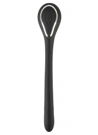 Черный гибкий уретральный стимулятор с вибрацией Vibrating Bendable Dilator - 13,5 см. - Orion - купить с доставкой в Йошкар-Оле